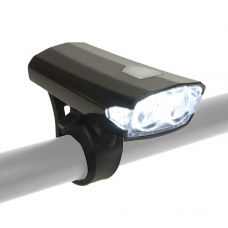 Фонарь передний Author Doppio 40 lm , аккумуляторный с USB , черный