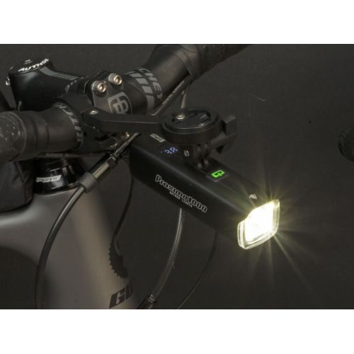 Фонарь передний Author PROXIMA 1000 lm / GoPro clamp USB Alloy - black