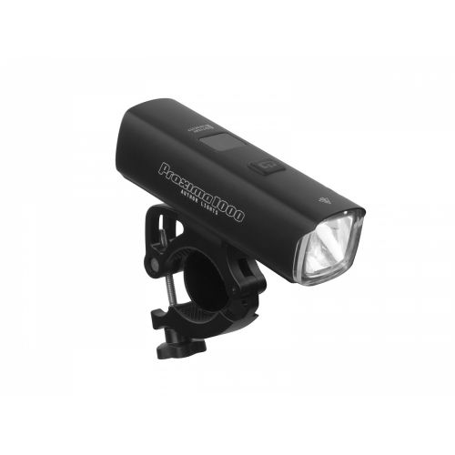 Фонарь передний Author PROXIMA 1000 lm / HB 22-38 mm USB Alloy, черный