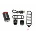Фонарь передний Author A-DoubleShot 250/12 lm USB с задним красным светом