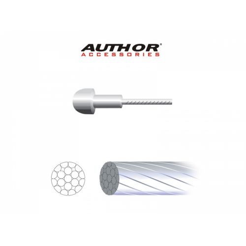 Тросик тормозной Author ABS-Lb-Road 1,5x2000mm ( 1 штука), серебристый