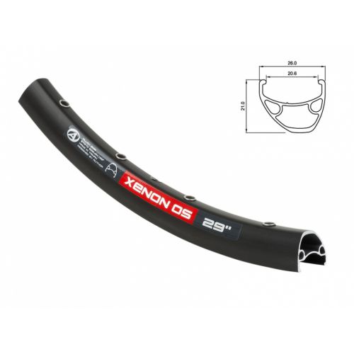 Обод AUTHOR ACO Xenon Pro 29 OS X7 622x21/ 32 disc, двойной, под FV, черный
