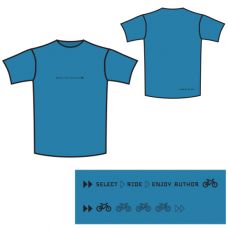 Футболка Enjoy, мужская, размер XL, синяя, материал : 100% cotton
